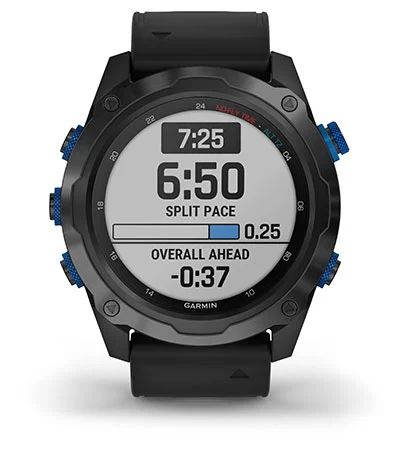 Умные часы Garmin Descent MK2 стальные с черным ремешком